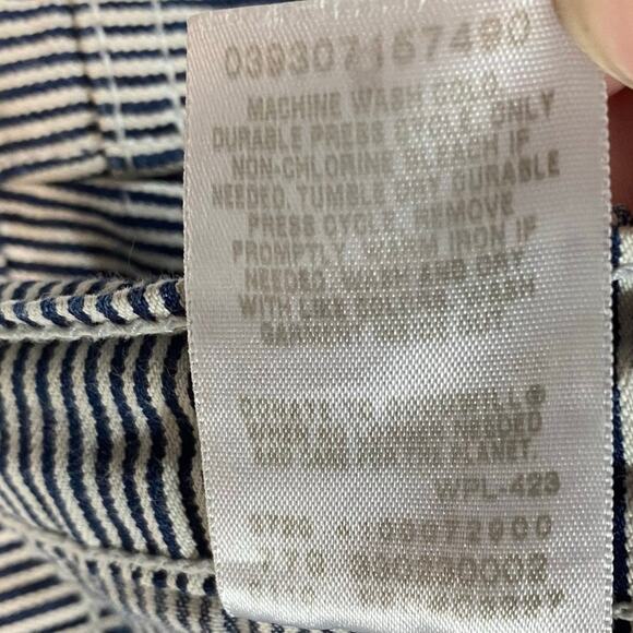 LEVIS Shorts "515 Short" Blue Engineer Stripes Womens Size 6 - Picture 5 of 8